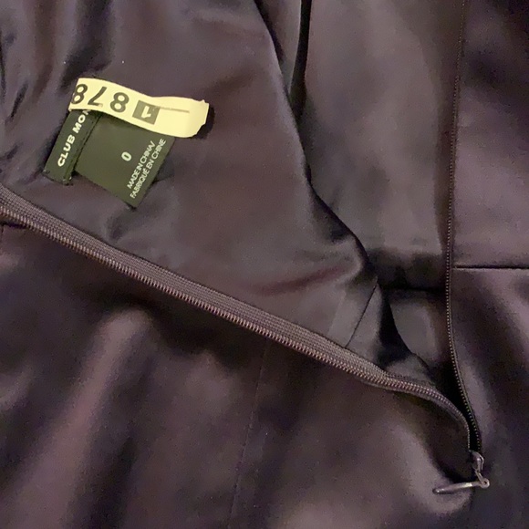 Club Monaco Deep Purple Dress with low cut back - Picture 4 of 4